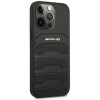 Mercedes-AMG AMHCP14LGSEBK Apple iPhone 14 Pro hardcase, Leather Debossed Lines, čierny