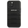 Mercedes-AMG AMHCP14MGSEBK Apple iPhone 14 Plus / 15 Plus pevné puzdro, Leather Debossed Lines, čierne