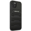 Mercedes-AMG AMHCP14MGSEBK Apple iPhone 14 Plus / 15 Plus pevné puzdro, Leather Debossed Lines, čierne