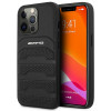 Mercedes-AMG AMHCP14XGSEBK Apple iPhone 14 Pro Max hardcase, Leather Debossed Lines, čierny