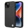 BMW BMHMP14SSLLBK Apple iPhone 14 pevné puzdro, Signature Logo Imprint MagSafe, čierna