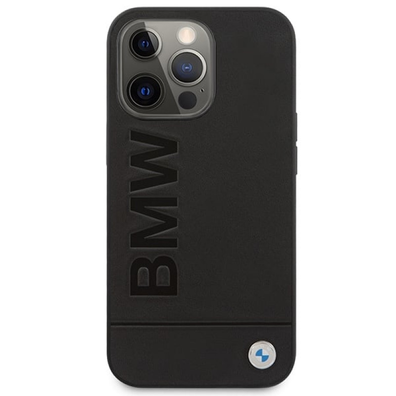 BMW BMHMP14LSLLBK Apple iPhone 14 Pro hardcase, Signature Logo Imprint MagSafe, čierny
