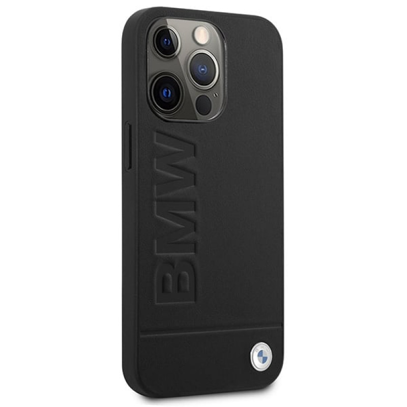 BMW BMHMP14LSLLBK Apple iPhone 14 Pro hardcase, Signature Logo Imprint MagSafe, čierny