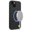BMW BMHMP14MSLBLBK Apple iPhone 14 Plus / 15 Plus hardcase, Silicone Signature Logo MagSafe, čierny