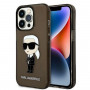 Karl Lagerfeld KLHCP14XHNIKTCK Apple iPhone 14 Pro Max pevné puzdro, Ikonik Karl, čierne