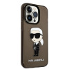 Karl Lagerfeld KLHCP14XHNIKTCK Apple iPhone 14 Pro Max pevné puzdro, Ikonik Karl, čierne