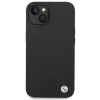 BMW BMHCP14SSILBK puzdro na Apple iPhone 14, Silicone Metal Logo, čierne