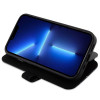 BMW BMBKP14L22RVSK Leather Stamp Blue Lines puzdro na knihu pre Apple iPhone 14 Pro 6.1", čierne