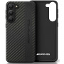 Mercedes-AMG AMHCS23SBLSCA Carbon Stripe & Embossed pevné puzdro pre Samsung Galaxy S23 (S911), čierne