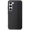 Mercedes-AMG AMHCS23SBLSCA Carbon Stripe & Embossed pevné puzdro pre Samsung Galaxy S23 (S911), čierne