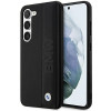 BMW BMHCS23M22RDPK puzdro hardcase Leather Textured & Stripe pre Samsung Galaxy S23+ (S916), čierne