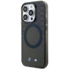 BMW BMHMP14LHGPK Pattern MagSafe pevné puzdro pre Apple iPhone 14 Pro, sivé