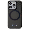 BMW BMHMP14XHGPK Pattern MagSafe pevné puzdro pre Apple iPhone 14 Pro Max, sivé