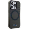 BMW BMHMP14XHGPK Pattern MagSafe pevné puzdro pre Apple iPhone 14 Pro Max, sivé