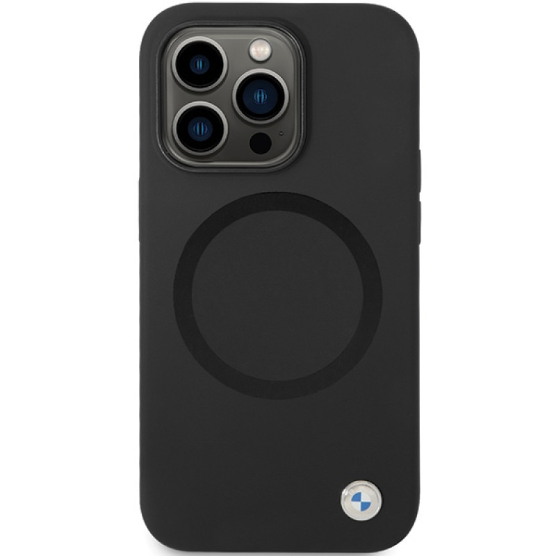 BMW BMHMP14XSILBK2 Signature Liquid Silicone MagSafe puzdro pre Apple iPhone 14 Pro Max, čierne