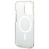 Guess GUHMP13LH4STW 4G MagSafe pevné puzdro pre Apple iPhone 13 Pro, hnedé