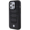 BMW BMHCP15X22RPSK puzdro Hardcase s motívom kožených sedadiel pre Apple iPhone 15 Pro Max, čierne