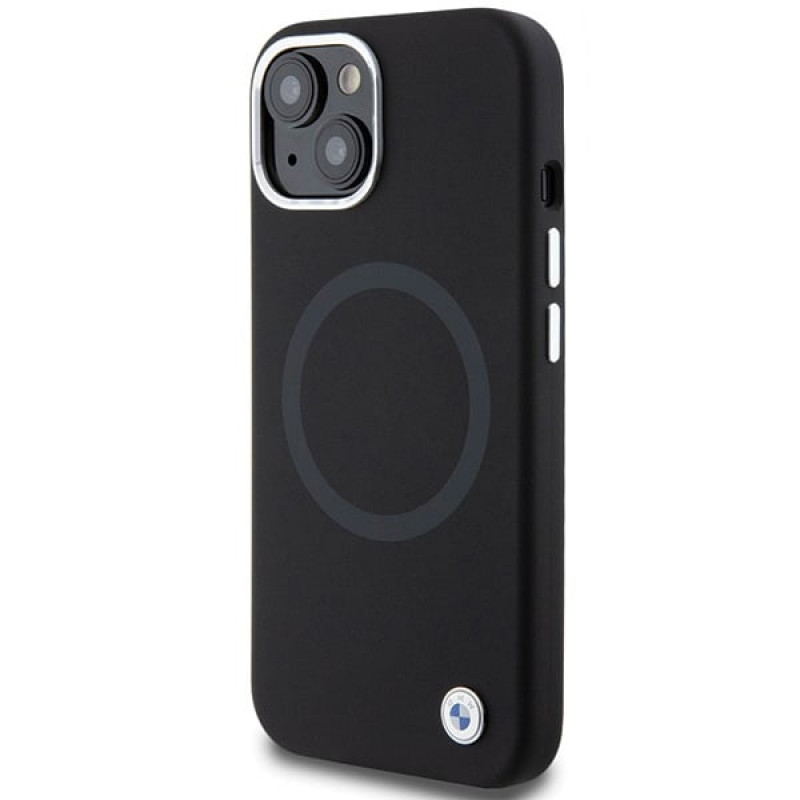 BMW BMHMP15SSILBK2 Signature Liquid Silicone MagSafe puzdro pre Apple iPhone 15, čierne