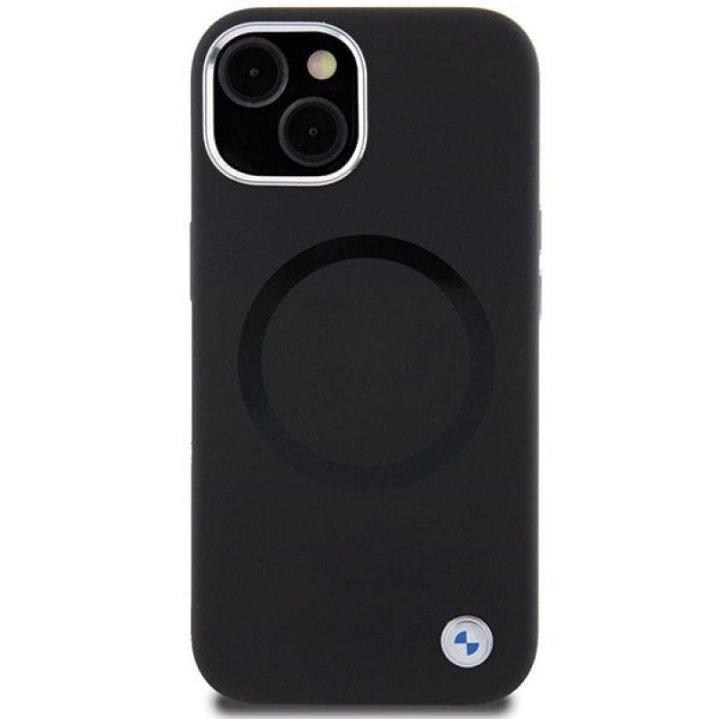 BMW BMHMP15SSILBK2 Signature Liquid Silicone MagSafe puzdro pre Apple iPhone 15, čierne