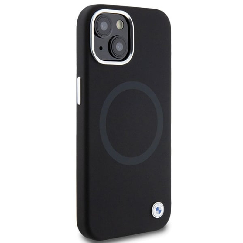 BMW BMHMP15SSILBK2 Signature Liquid Silicone MagSafe puzdro pre Apple iPhone 15, čierne