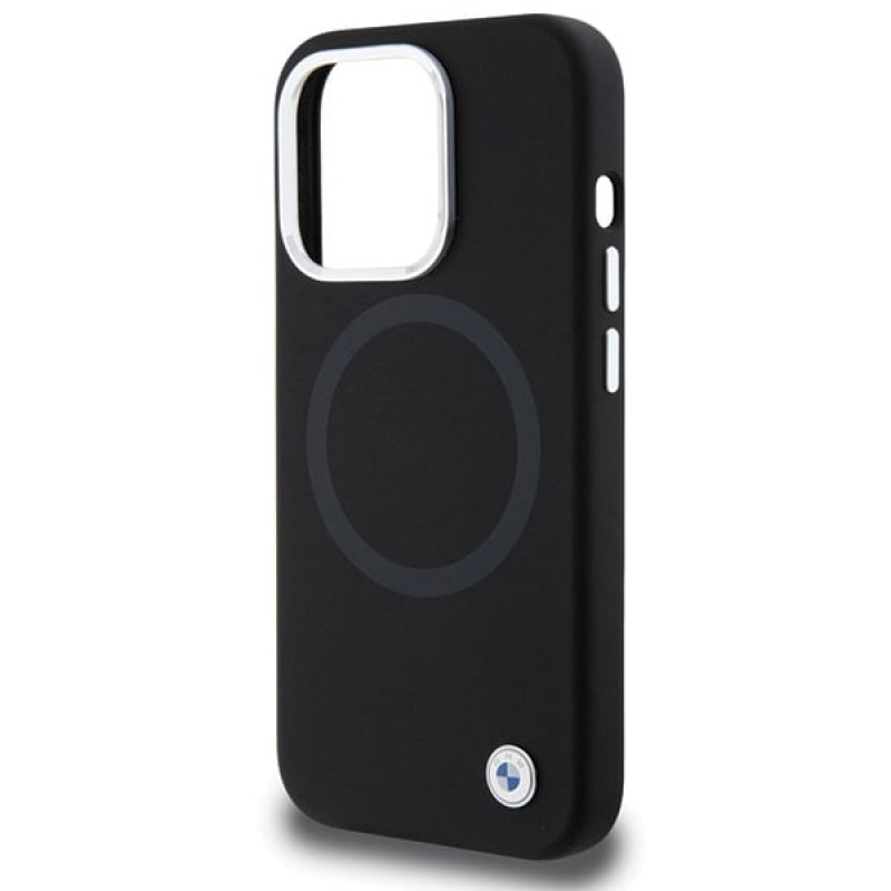 BMW BMHMP15LSILBK2 Signature Liquid Silicone MagSafe puzdro pre Apple iPhone 15 Pro, čierne