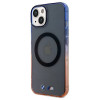 BMW BMHMP15MHTGE Gradient Bumper MagSafe pevné puzdro pre Apple iPhone 15 Plus / 14 Plus, sivé