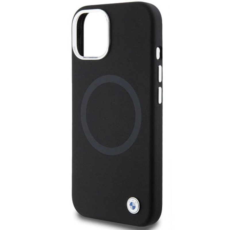 BMW BMHMP15MSILBK2 Signature Liquid Silicone MagSafe puzdro pre Apple iPhone 15 Plus / 14 Plus, čierne
