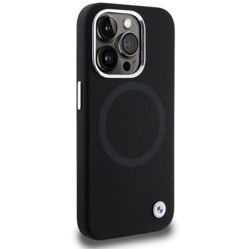 BMW BMHMP15XSILBK2 Signature Liquid Silicone MagSafe puzdro pre Apple iPhone 15 Pro Max, čierne