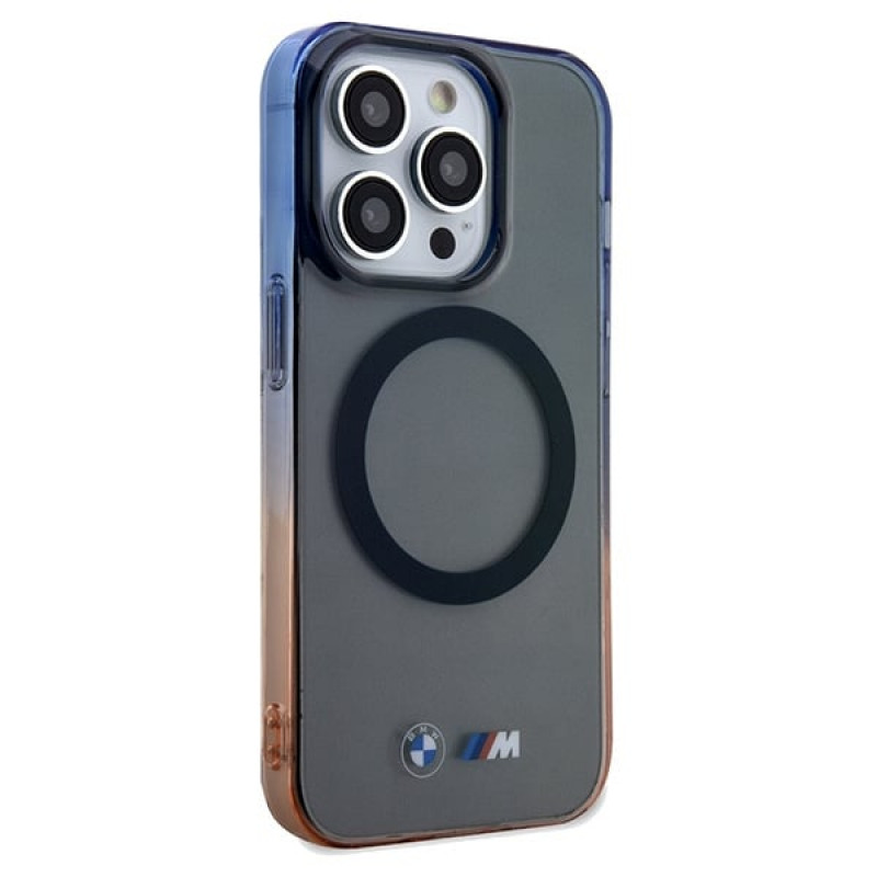 BMW BMHMP15XHTGE Gradient Bumper MagSafe Hardcase pre Apple iPhone 15 Pro Max, sivé