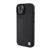 BMW BMHMP15SSLLBK Signature Logo Imprint MagSafe pevné puzdro pre Apple iPhone 15, čierne