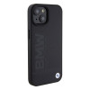 BMW BMHMP15SSLLBK Signature Logo Imprint MagSafe pevné puzdro pre Apple iPhone 15, čierne