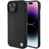 BMW BMHMP15MSLLBK kožené puzdro Leather Hot Stamp MagSafe pre Apple iPhone 15 Plus / 14 Plus, čierne