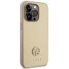 Guess GUHCP15LPS4DGPD PU 4G Strass Metal Logo puzdro pre Apple iPhone 15 Pro, zlaté