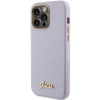 Guess GUHCP15XPGMCSL Glitter Glossy Script puzdro hardcase pre Apple iPhone 15 Pro Max, orgovánová
