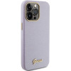 Guess GUHCP15XPGMCSL Glitter Glossy Script puzdro hardcase pre Apple iPhone 15 Pro Max, orgovánová