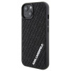 Karl Lagerfeld KLHCP15S3DMKRLK 3D Rubber Multi Logo Hardcase pre Apple iPhone 15, čierny