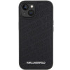 Karl Lagerfeld KLHCP15SPQKPMK Quilted K Pattern pevné puzdro pre Apple iPhone 15, čierne