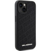 Karl Lagerfeld KLHCP15SPQKPMK Quilted K Pattern pevné puzdro pre Apple iPhone 15, čierne