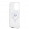 Karl Lagerfeld KLHMP15LHMRSKHH Ring Stand Karl Head MagSafe pevné puzdro pre Apple iPhone 15 Pro