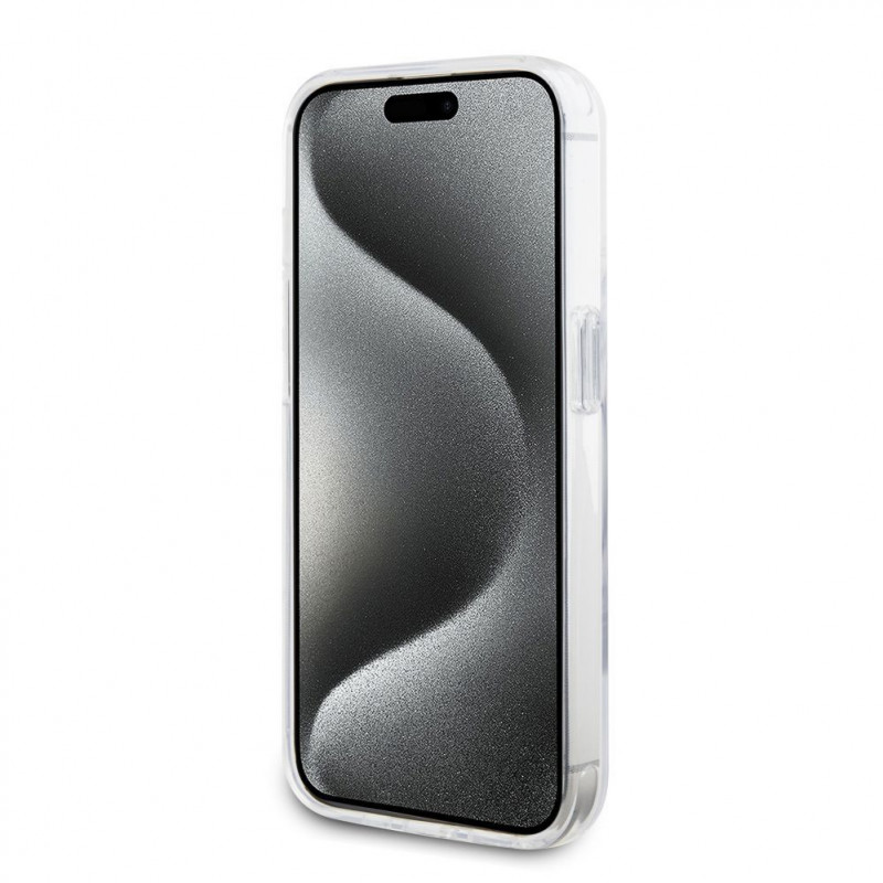 Karl Lagerfeld KLHMP15LHMRSKHH Ring Stand Karl Head MagSafe pevné puzdro pre Apple iPhone 15 Pro