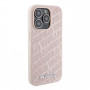 Karl Lagerfeld KLHCP15XPQKPMP Quilted K Pattern pevné puzdro pre Apple iPhone 15 Pro Max, ružové