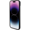BMW BMHCP15MSLLBK kožené puzdro Hardcase s ražbou pre Apple iPhone 15 Plus / 14 Plus, čierne