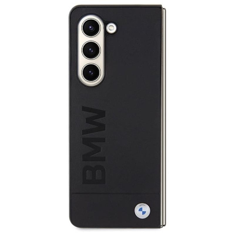 BMW BMHCZFD5SLLBK Signature Logo Imprint Hardcase pre Samsung Galaxy Z Fold5, čierny