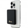 Guess GUPBM3ALGSGK Powerbank 3000 mAh, 5 W, MagSafe Metal Script Logo, čierna