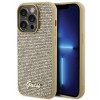 Guess GUHCP15LPMSDGSD Disco Metal Script pevné puzdro pre Apple iPhone 15 Pro, zlaté