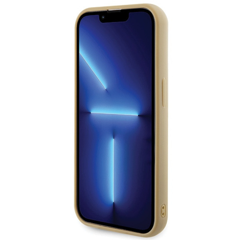 Guess GUHCP15LPMSDGSD Disco Metal Script pevné puzdro pre Apple iPhone 15 Pro, zlaté