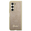 Guess GUHCZFD5HGGSHD Glitter Script Hardcase pre Samsung Galaxy Z Fold5, zlatý