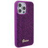Guess GUHCP15XPMSDGSF Disco Metal Script pevné puzdro pre Apple iPhone 15 Pro Max, fialové