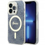 Guess GUHMP15XH4STB Apple iPhone 15 Pro Max hardcase IML 4G MagSafe, modrý (outlet)