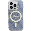 Guess GUHMP15XH4STB Apple iPhone 15 Pro Max hardcase IML 4G MagSafe, modrý (outlet)